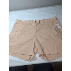 Old Navy Everyday Shorts Womens Sz 18 Khaki Chino Mid Rise Casual Travel School